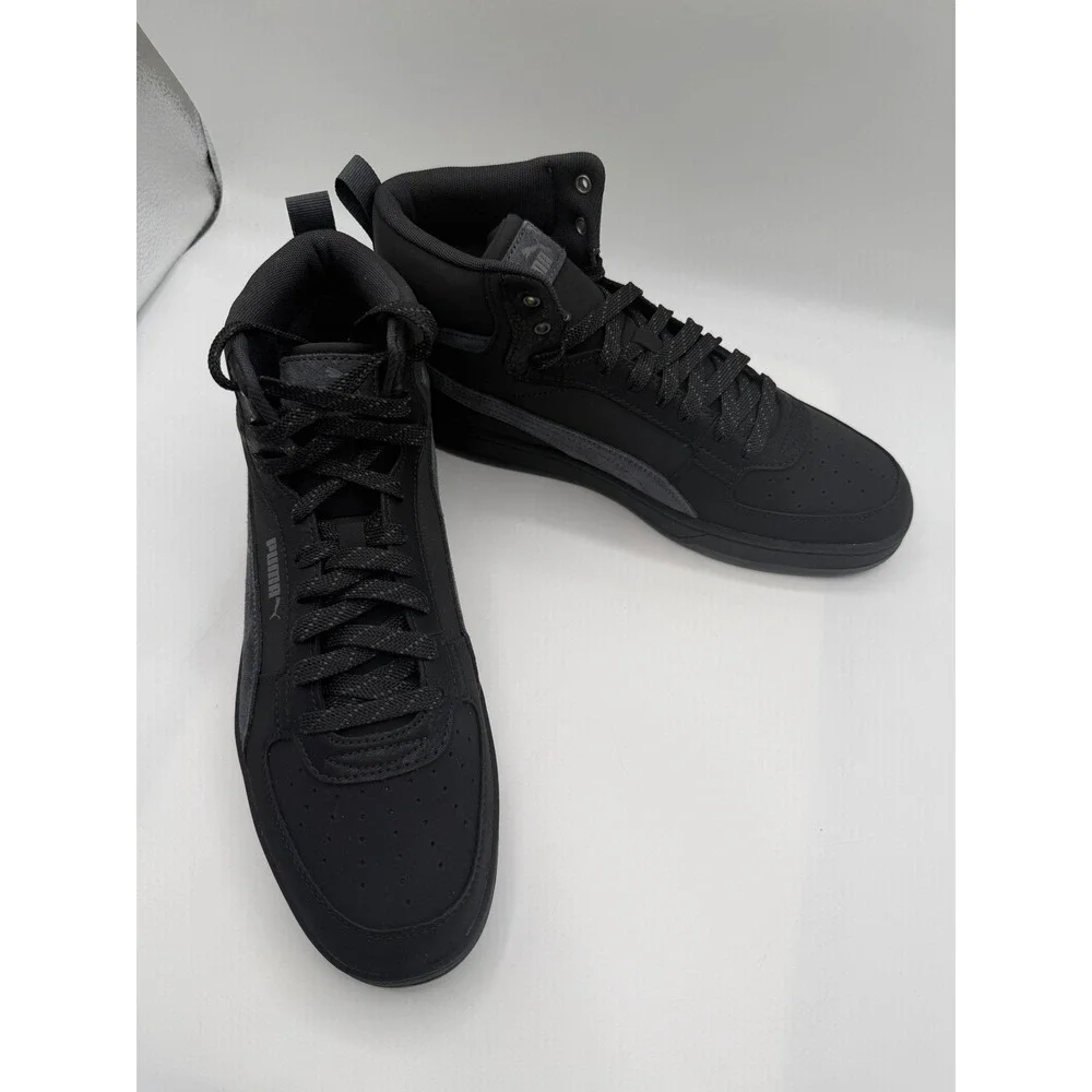 Puma Caven 2.0 Mid Buck Mix Sneaker, Men's 10.5, EU 44, Black Gray,#399020-01